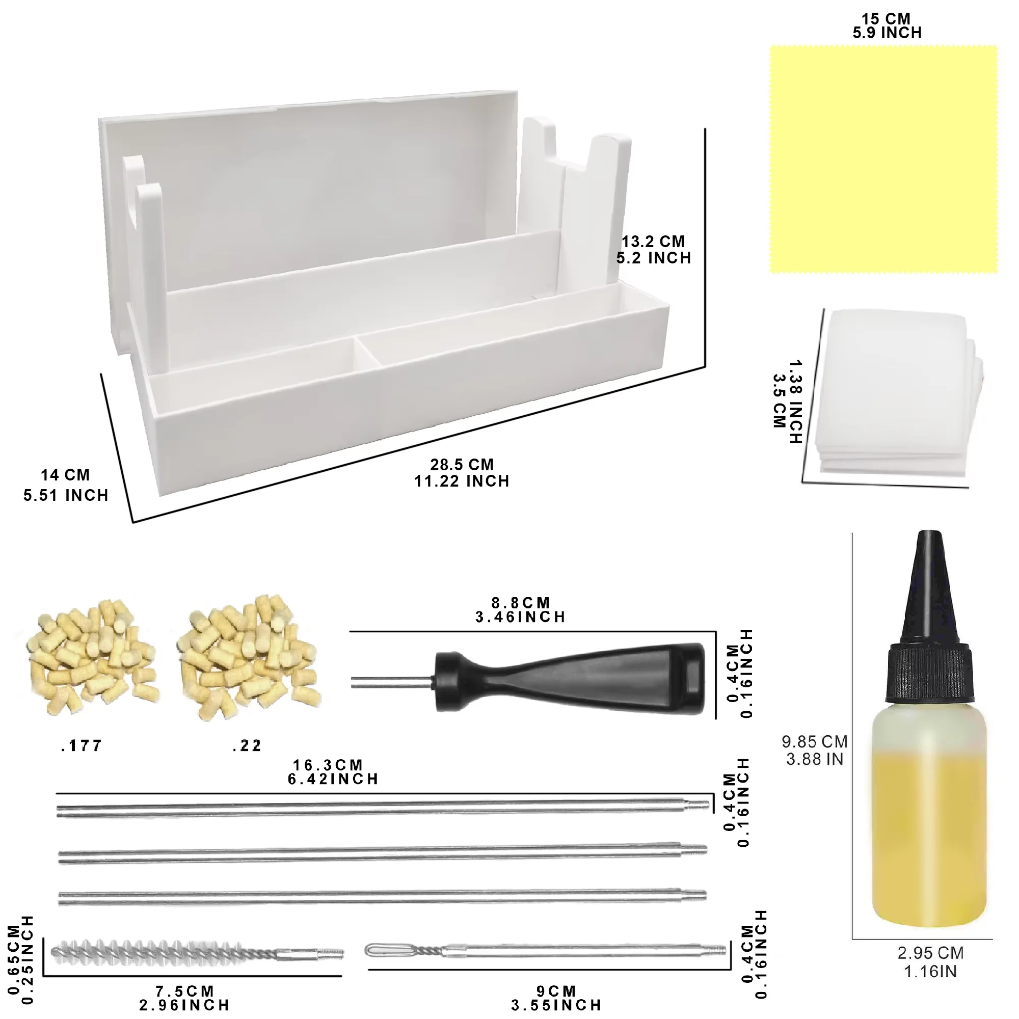 Professional Portable Shooting Tools Special Metal Products Multifunctional Rust Prevention Cleaning Set With Storage Box Stand