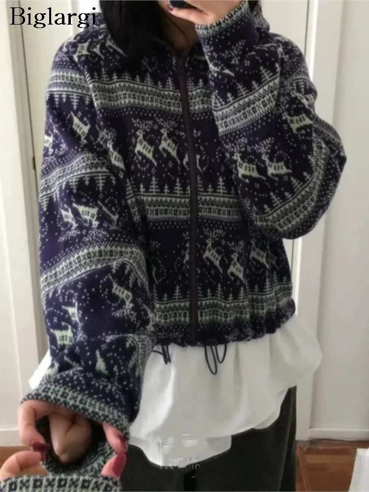 

Осенне-зимнее плюшевое меховое пальто с капюшоном, женские модные плиссированные женские куртки с цветочным принтом, свободные женские пальто в корейском стиле