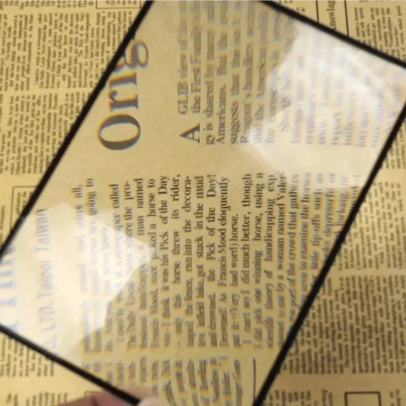 180mm Full Page Large Sheet Magnifier Magnifying Glass Reading Aid Glass Page Magnifying Lens Reading Magnifier Focusing on Fire view 2