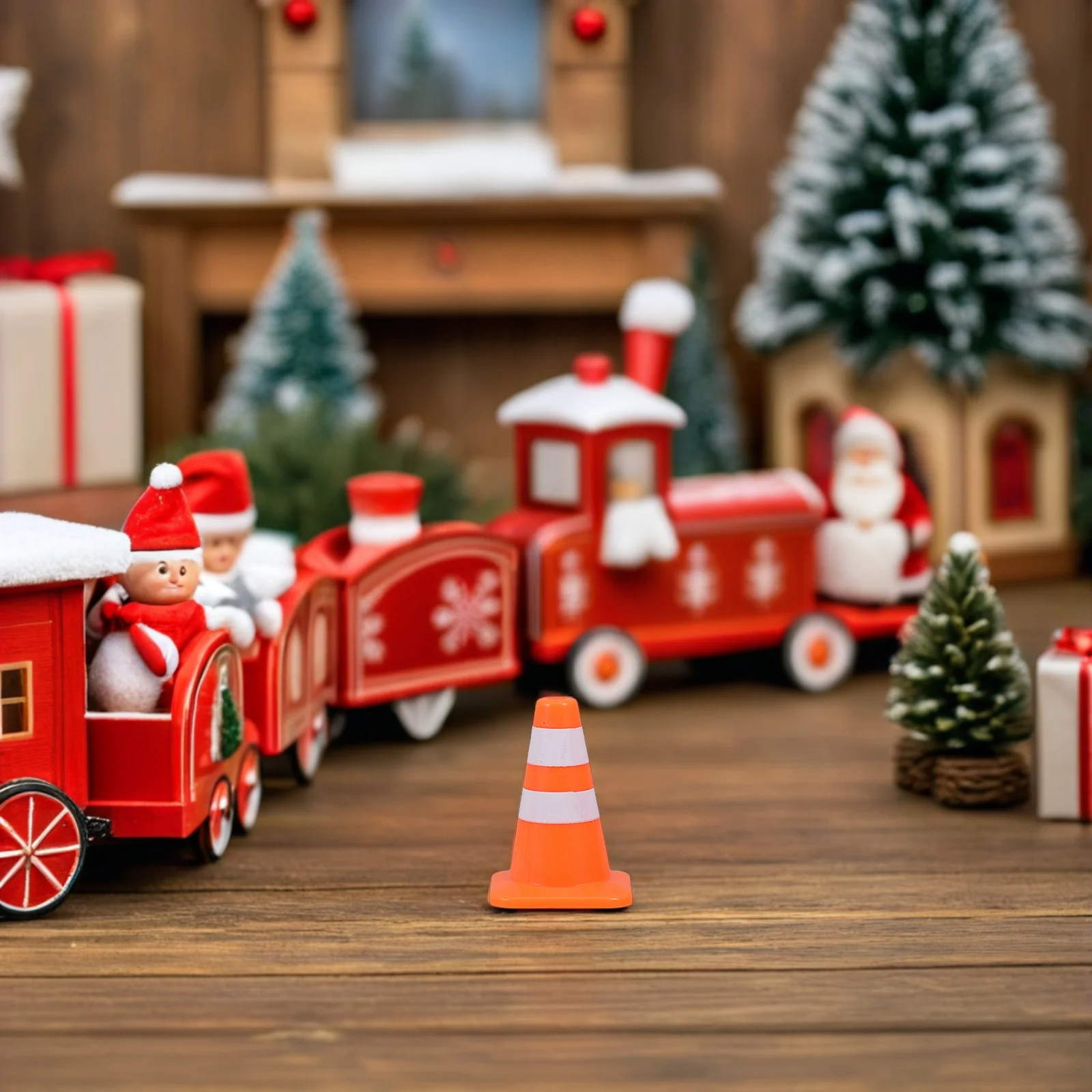 

1 Set Mini Signal Realistic Road Signs Street Traffic Light Educational Playset For Kids Durable Abs Material Compact Portable