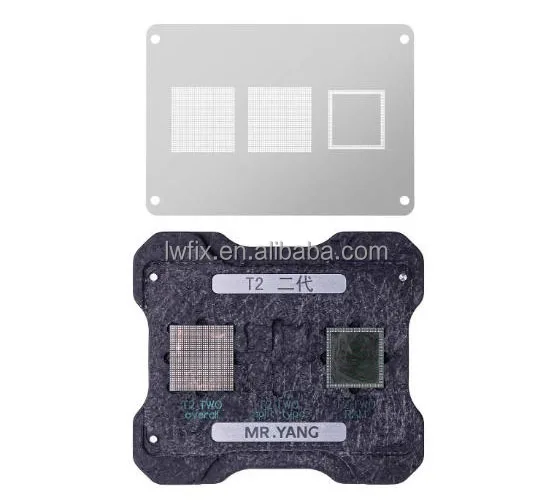 

RC2 Reballing Kit T2 1st 2nd Generation Reballing Stencil Set Universal Reballing Platform