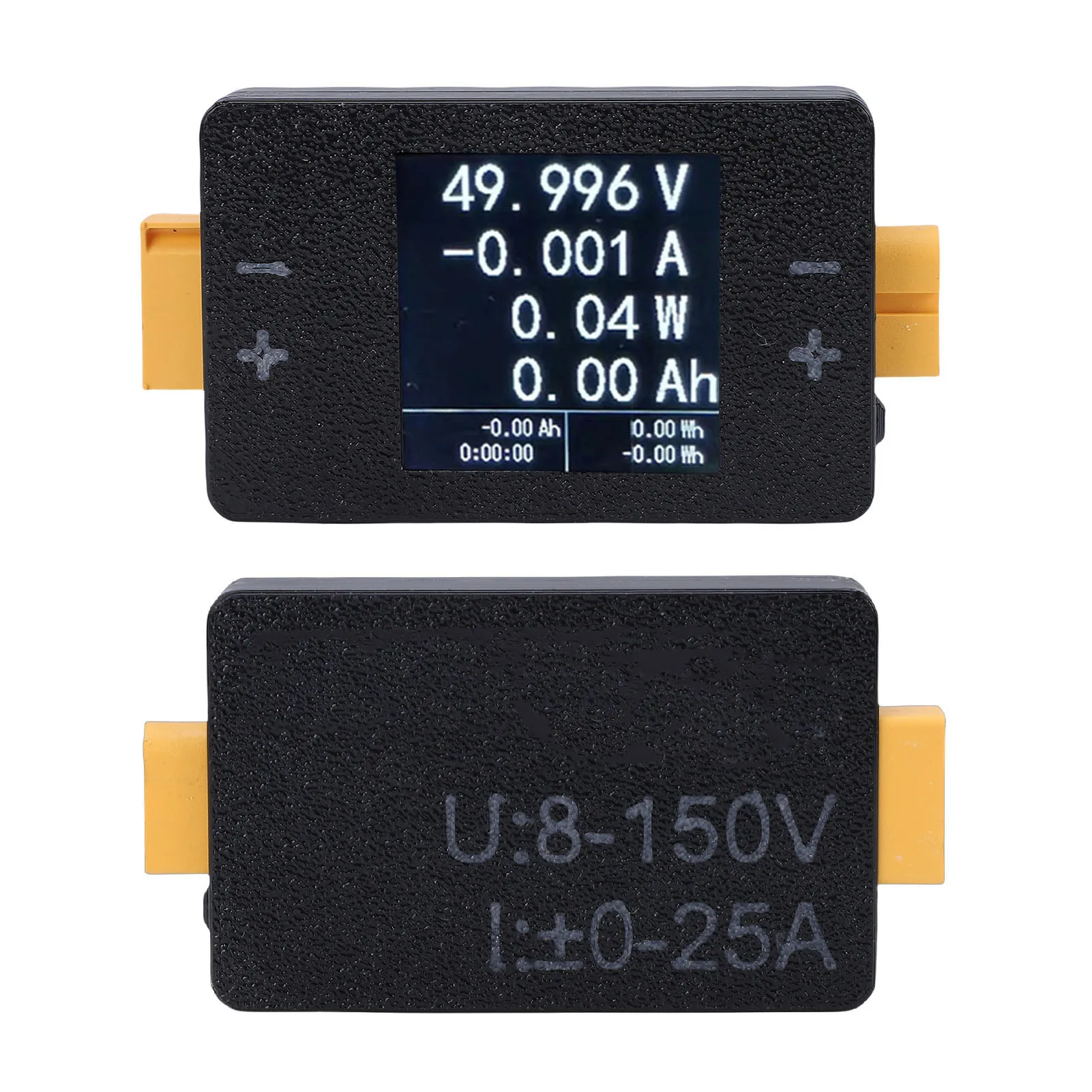 Digital Power Meter 8-150V 25A RC Battery Voltage Capacity Tester XT60 Interface Battery Discharge Meter for RC LIPO Battery