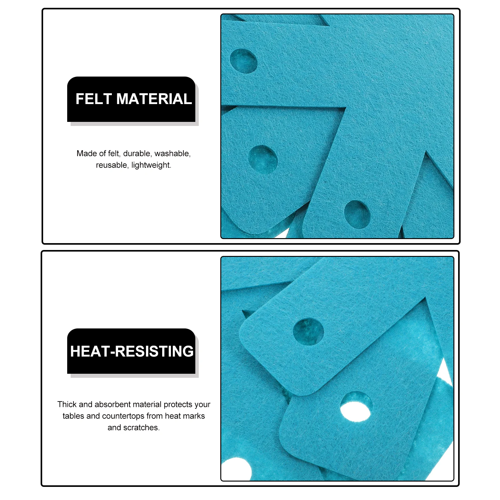 

12Pcs Heat Resistant Pot Pads Kitchen Protector Mats Non-Slip Coasters for Hot Dishes Tableware Decoration and Daily Use