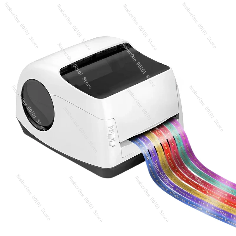 N-mark Digital satin ribbon printing machine,hot foil printing equipment,gold mini printer