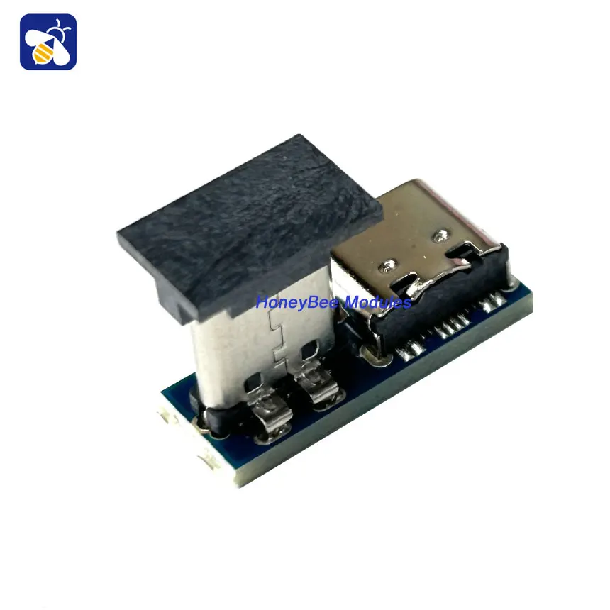 Mini tipo-c macho para placa de teste fêmea, módulo adaptador, USB 3.1, 24P, 16P