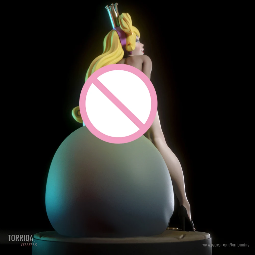 1:24 bela princesa 3d impresso modelo resina sem pintura figura modelo kit nsfw garagem em miniatura gk kits desmontados brinquedos diy