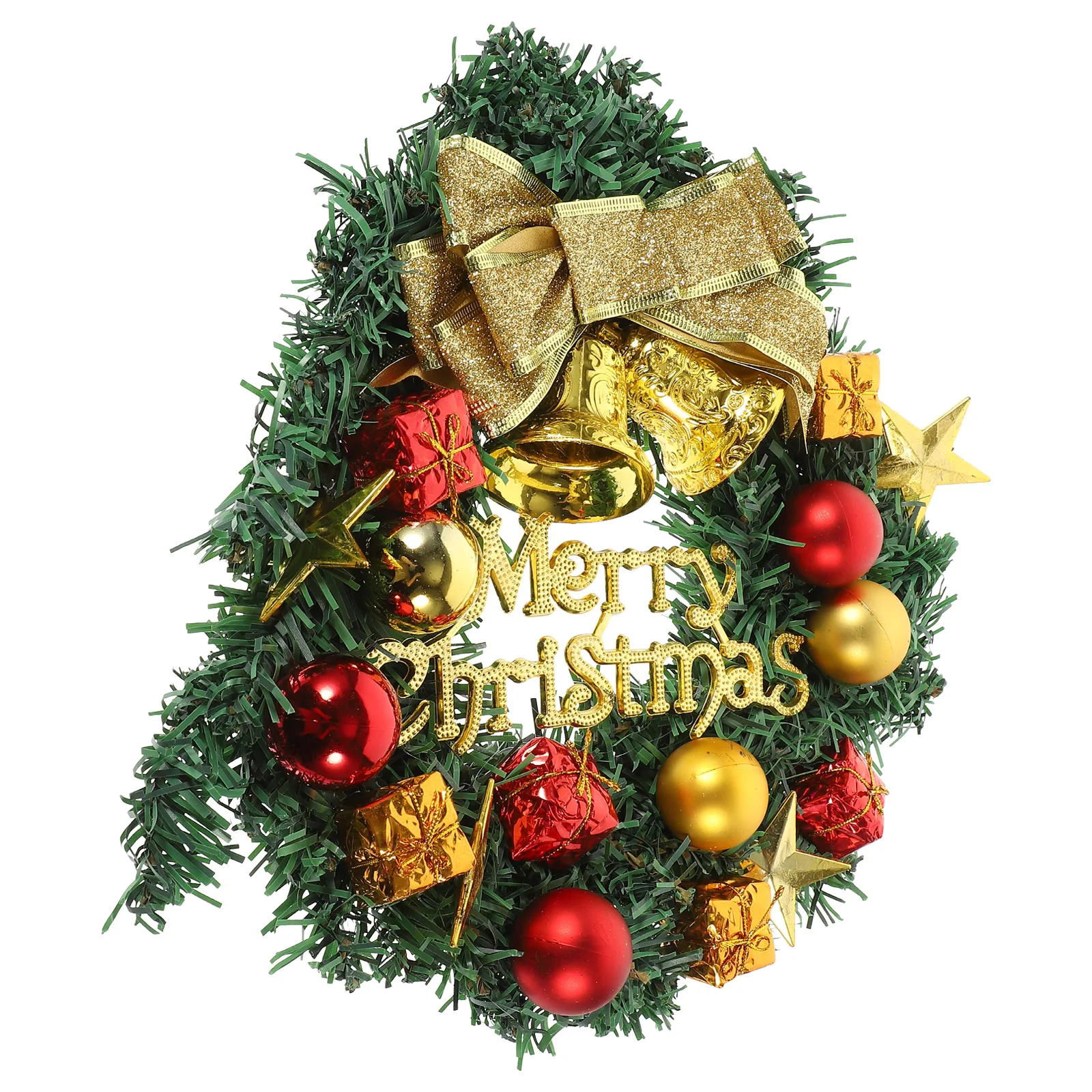 

Christmas Wreath 30CM Red Artificial Hanging Decor Holiday Party Supplies Home Decoration Christmas Garland Reusable
