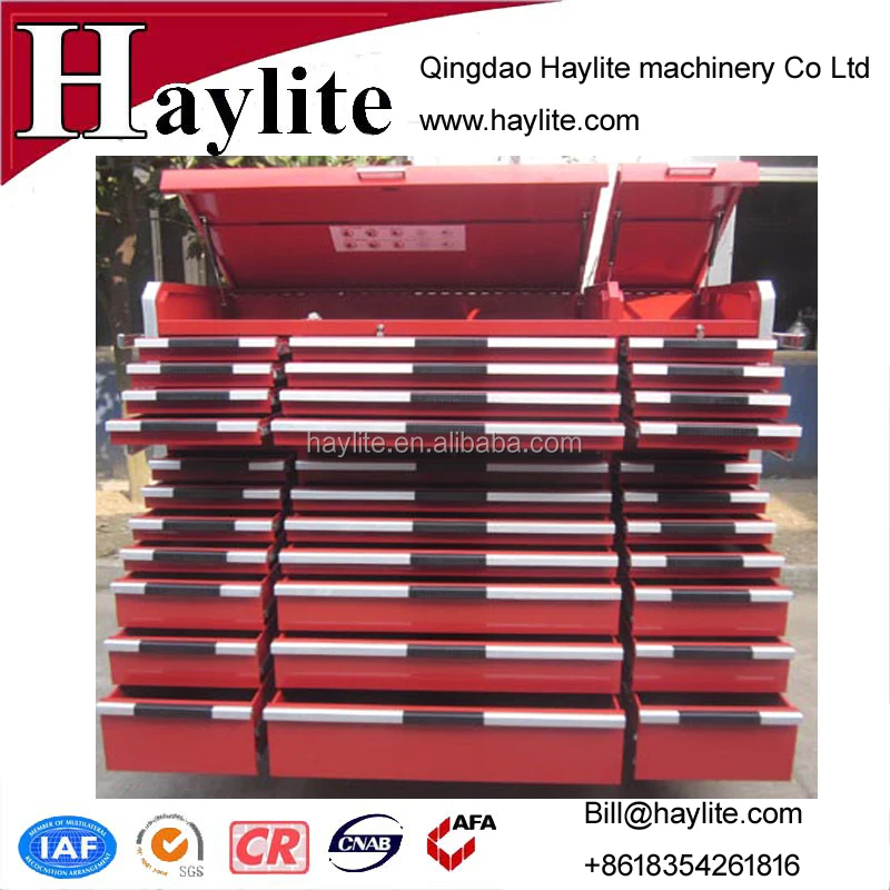 Metal drawer tool chest roller Cabinet with tools sets