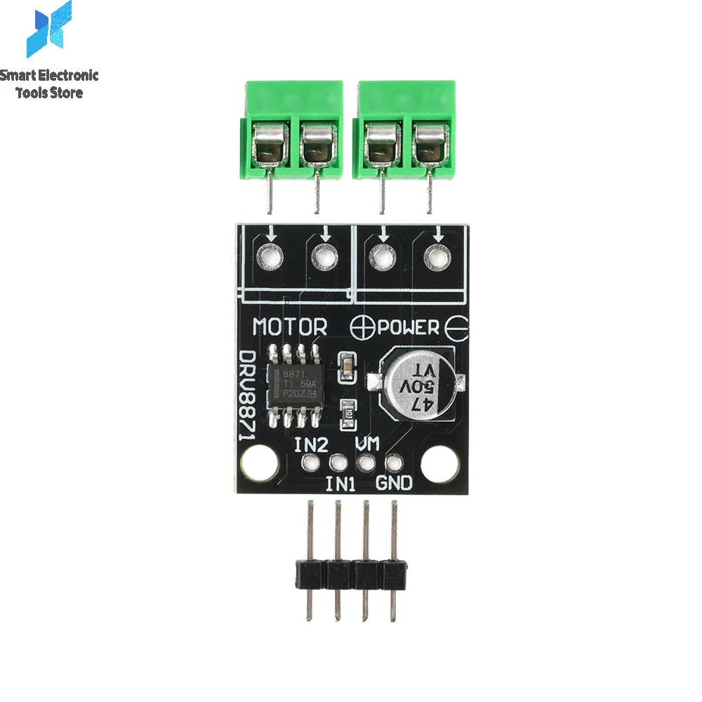 DRV8871 DC 6.5-45V H-Bridge Driver del motore spazzolato Scheda breakout Modulo di controllo del motore PWM 3.6A Sensazione corrente interna massima