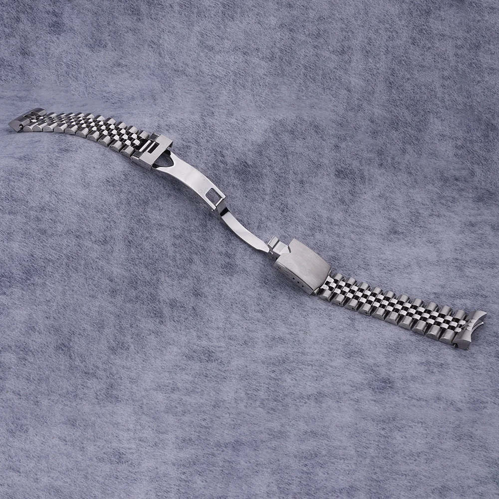 22mm 20mm Watch Band For Tudor Black Bay 41 58 Luxury Curved End Silver Steel Jubilee Strap Bracelet Oyster Clasp Wristband