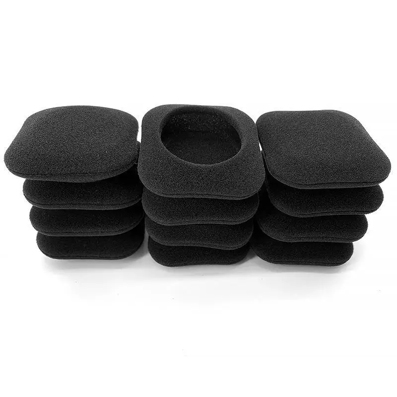Coussinets d'oreille en mousse souple, 4 pièces, accessoires pour casque portable, housse de coussin, oreillettes remplaçables pour casque carré de 48mm x 48mm