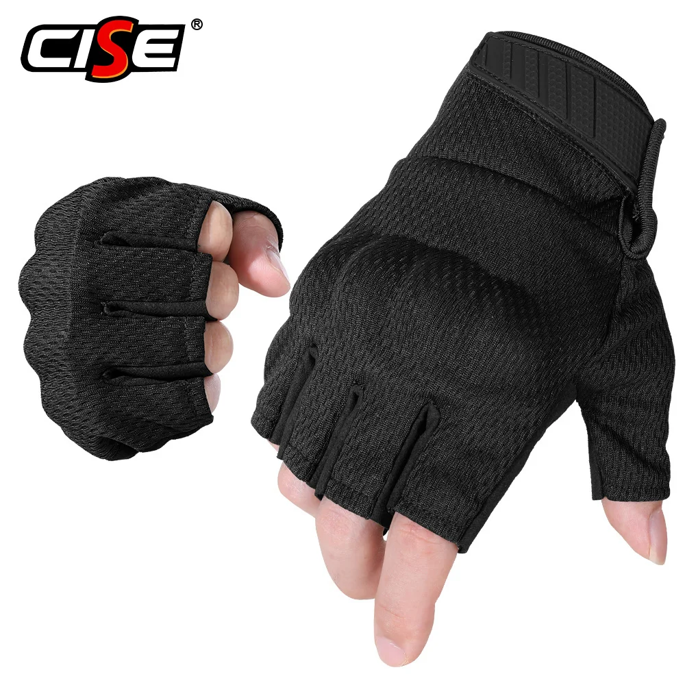 

Fingerless Motorcycle Gloves Hard Guard Half Finger Gloves Outdoor Motorbike Motocross Driving Rider Riding Protective Gear Men