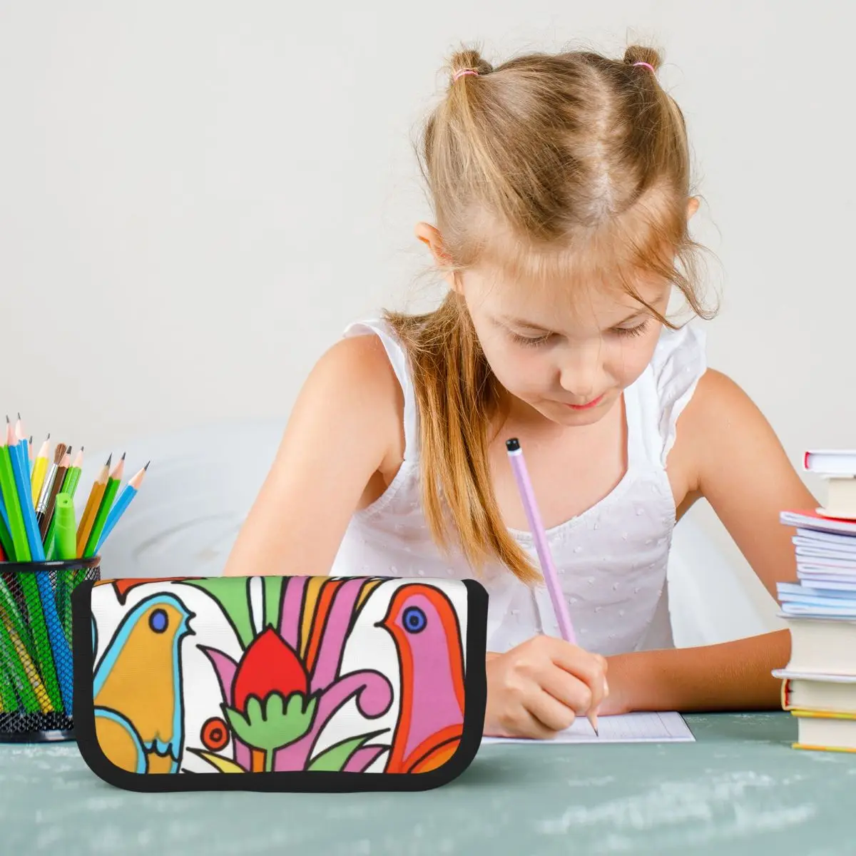 Estojos de lápis Villeroy And Boch Acapulco, bolsa de lápis de grande capacidade, caixa de canetas, bolsa de lápis para meninos, meninas, escola