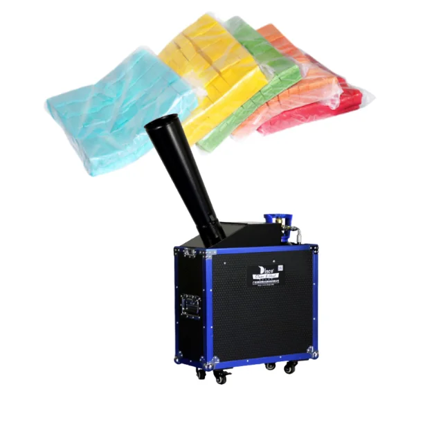 New Co2 Paper Confetti Cannon Machine Air Big Jumbo Dmx Blower For Wedding Party Concert Music Festival Celebration