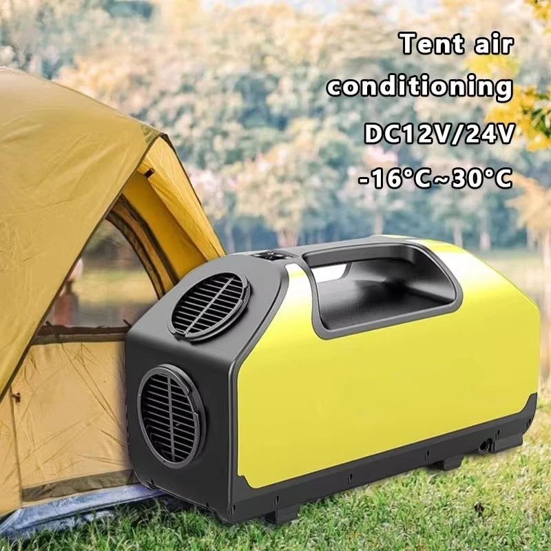 360 واط في الهواء الطلق المنقولة 24 فولت العالمي تيار مستمر خيمة مكيف الهواء ضاغط التبريد مكيف هواء صغير محمول وقوف السيارات #5