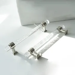Transparent Bubble Acrylic Handles for Furniture Modern Simple Bedroom Wardrobes Pulls Kitchen Cupboard Door Knobs With Screws