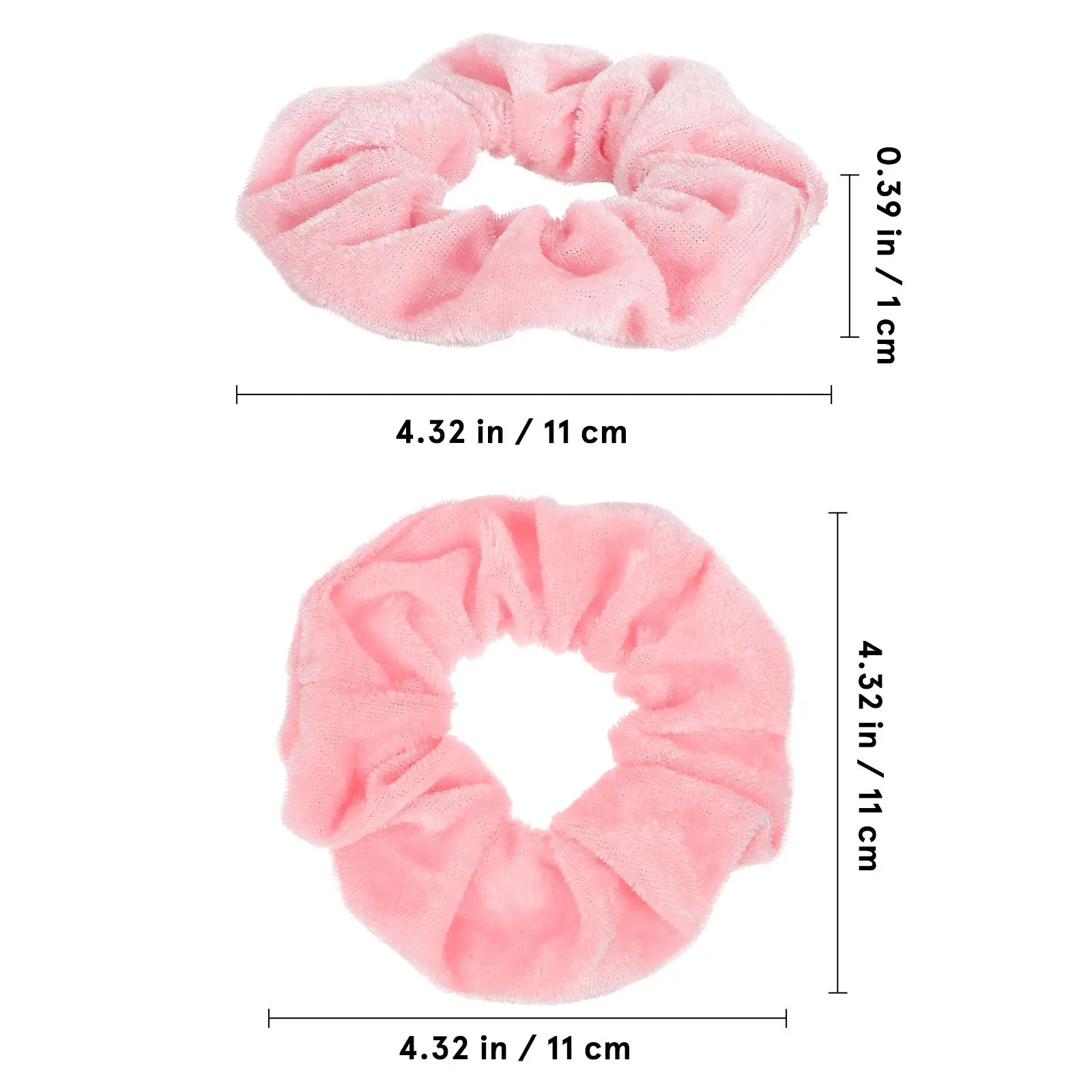 

20 Pcs Ties Elastic Women Hair Tie Scrunchies Soft Velvety Women Cloth Bracelet Baby Ponytail Holder Colorful Hair
