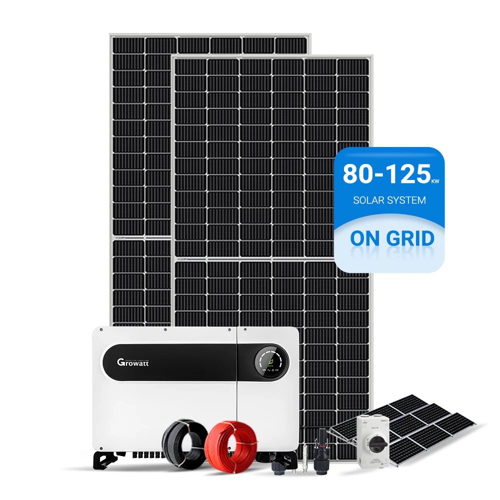 Solar power plant 50kw 100kw 150kw solar system grid-connected solar generator three-phase 400Vac output