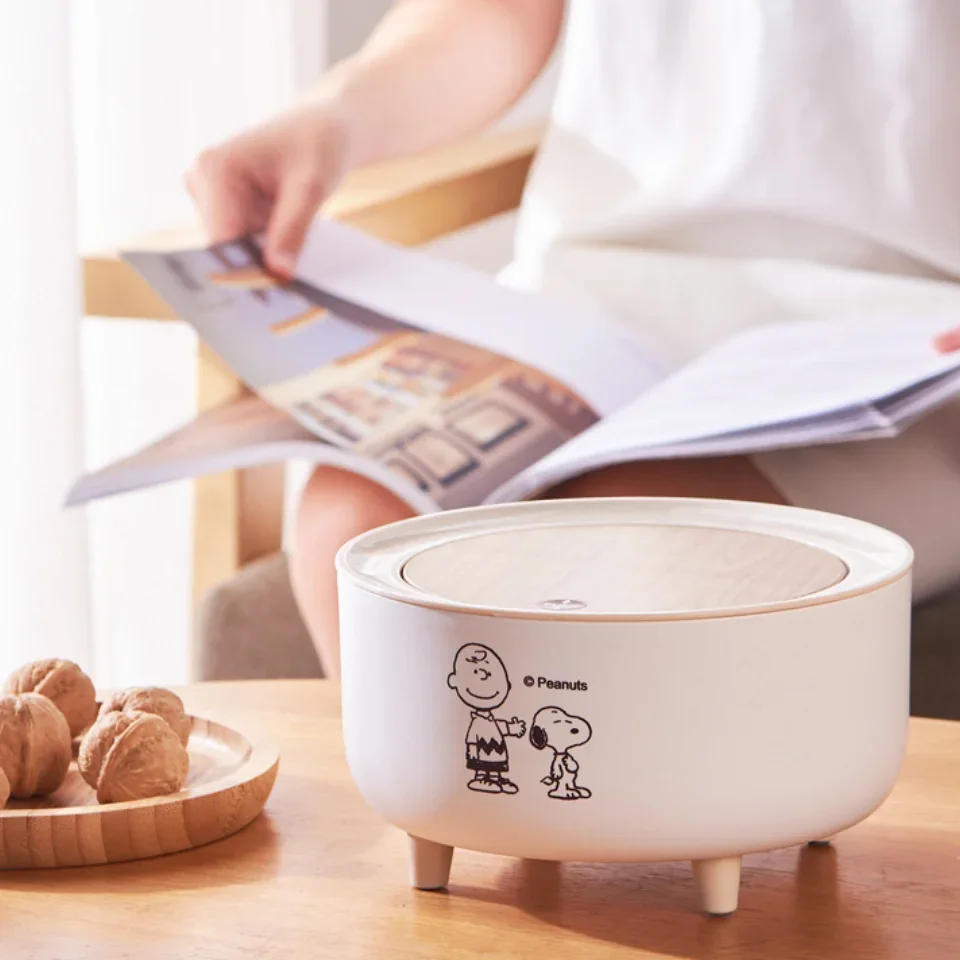 7L MINI Desktop Trash Can Table Basket Desk Dustbin Garbage Bucket Press for Bedroom Kitchen Rubbish Bin Storage Box with Lid