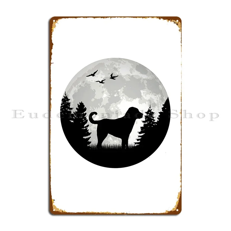 Kangal Moon Anatolian Metal Signs Rusty Home Home Printed Plaques Tin Sign Poster