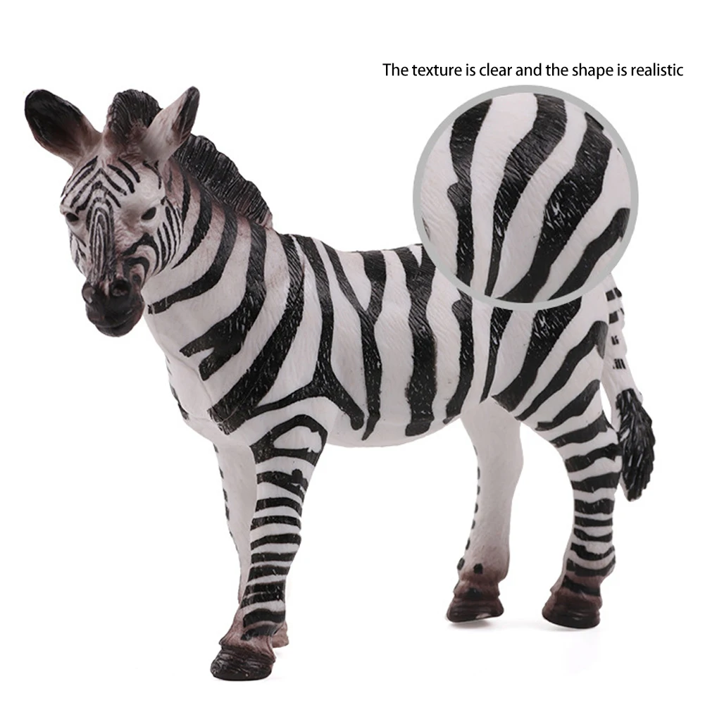 Wild Animal Elephant Lion Graffe Brown Bear Action Figures Simulation Wildlife Sika Deer Hippo Zebra Crocodile Figurines Kid Toy