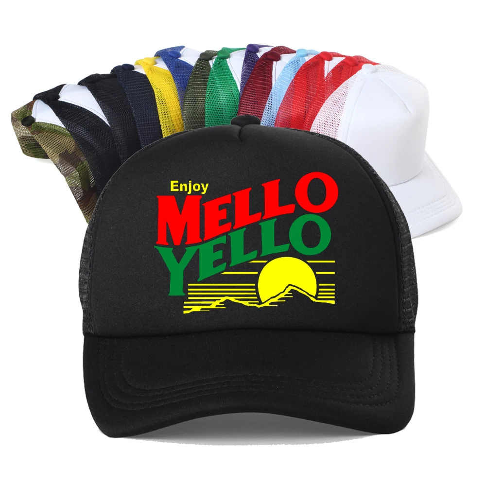 

Mello Yello Breathable Mesh Baseball Cap Men Women Summer Cool Outdoor Sun Hat outdoor adjustable trucker hats