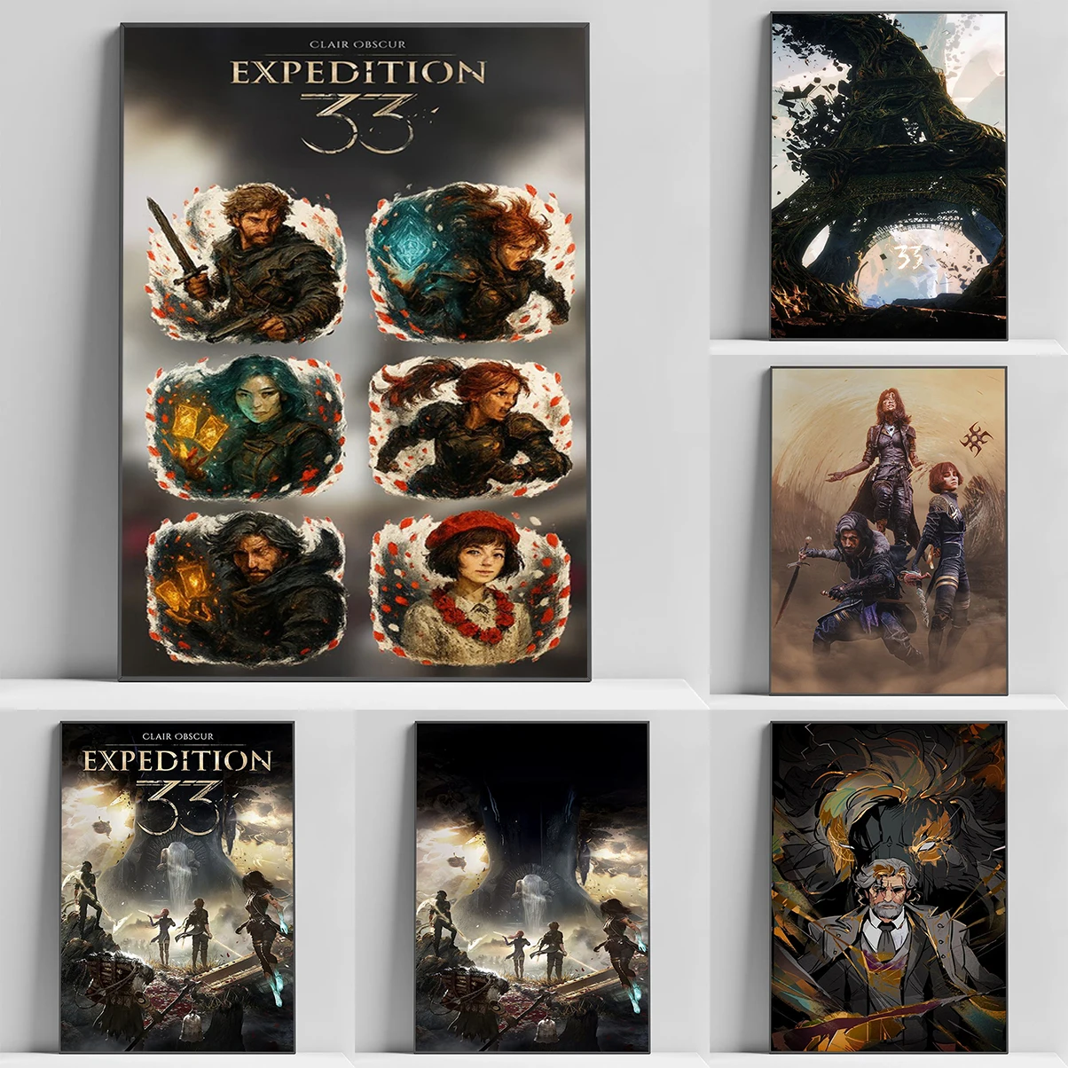 

Game Poster High Quality C-Clair O-Obscur E-Expedition 33 Wall Art for Home Bedroom Living Room Hallway Bar Perfect Gift Idea