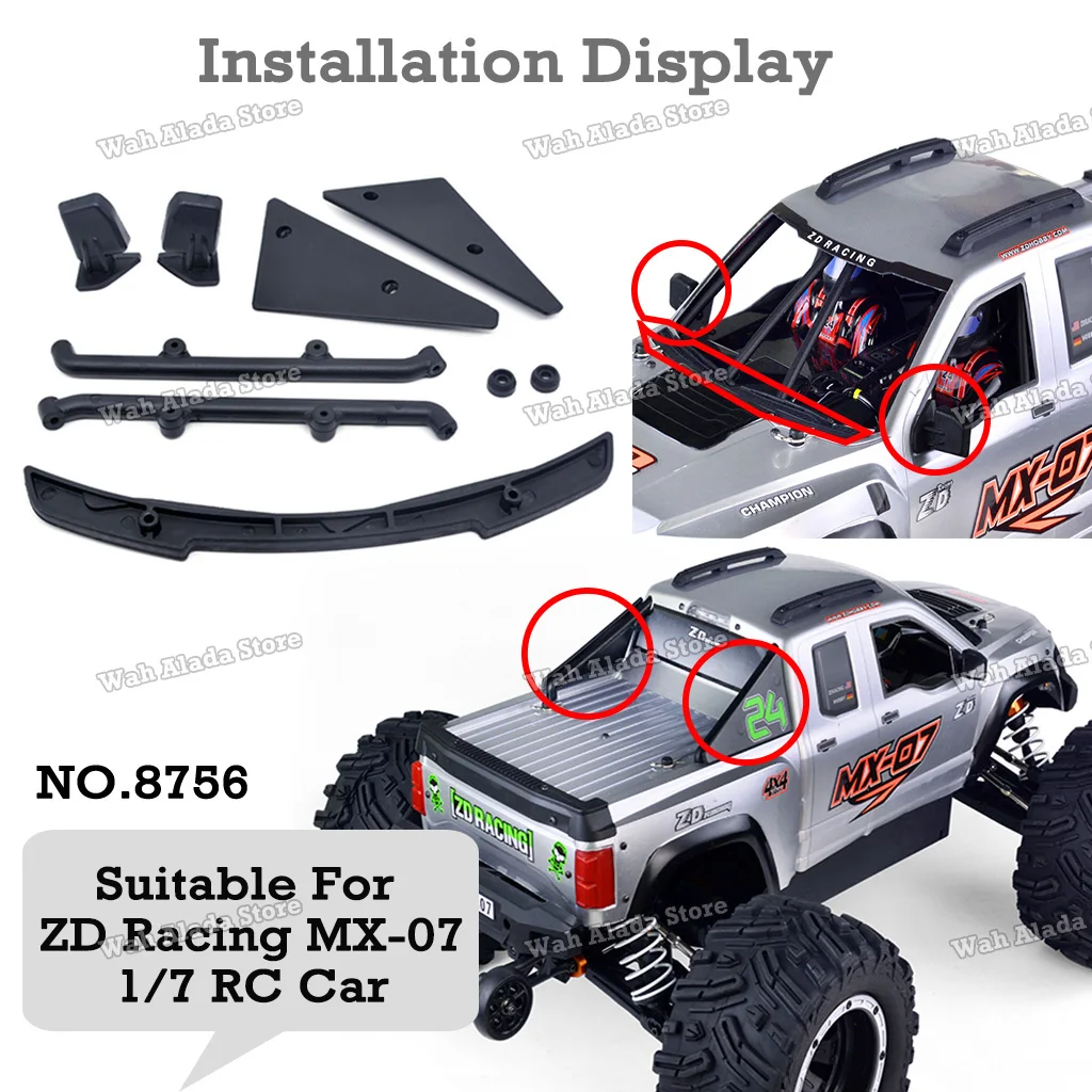 ZD Racing MX-07 1/7 RC Car Protect Rack Parts 8756 MX07 Body Shell Decorative Original Parts view 2