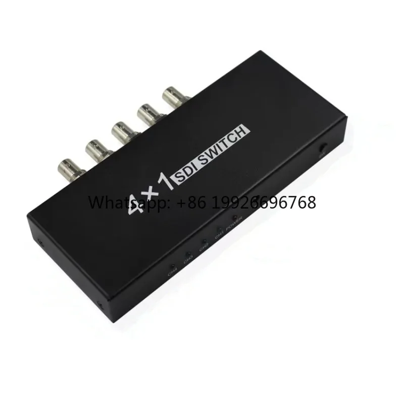 

Видеопереключатель BNC 4x1 3G/HD/SD-SDI, распределитель-коммутатор DT-7150