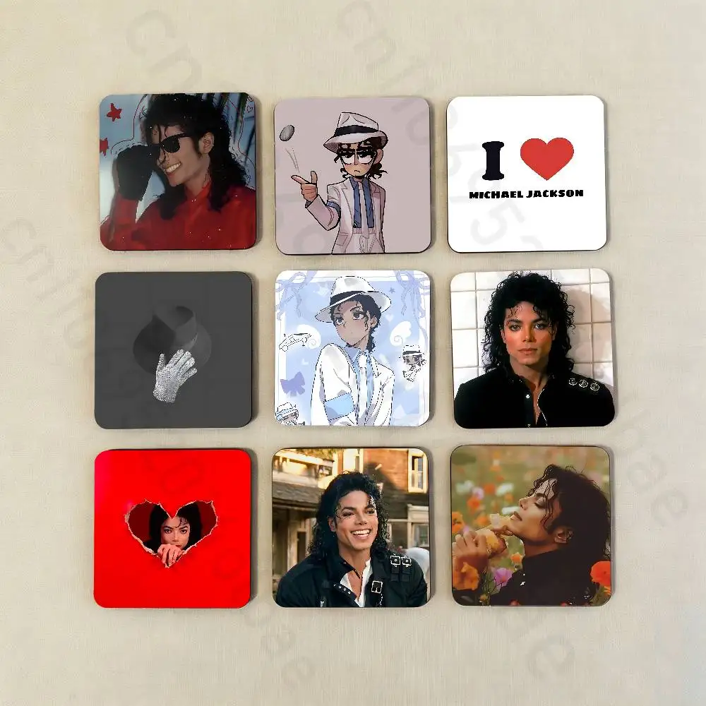 

M-Michael J-Jackson Fridge Magnet Personalized Magnetic Durable Plastic Square Picture Surface Fridge Magnets