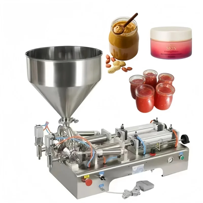 

100-1000Ml Liquid Shampoo Paste Honey Bottle Pneumatic Filling Machine