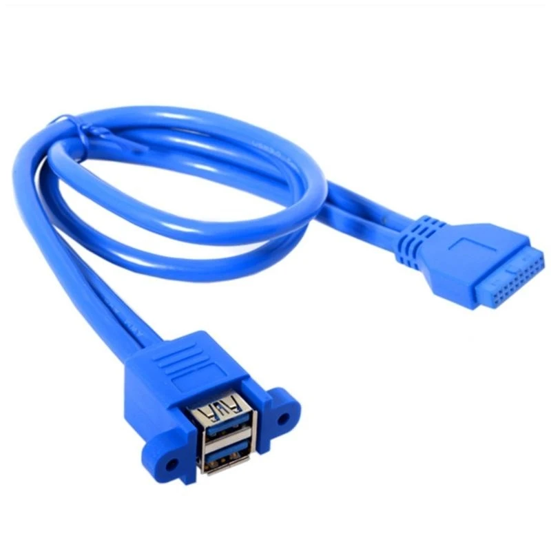 Cavo Adattatore Extension Extension da 20Pin USB Connettore doppio USB3.0
