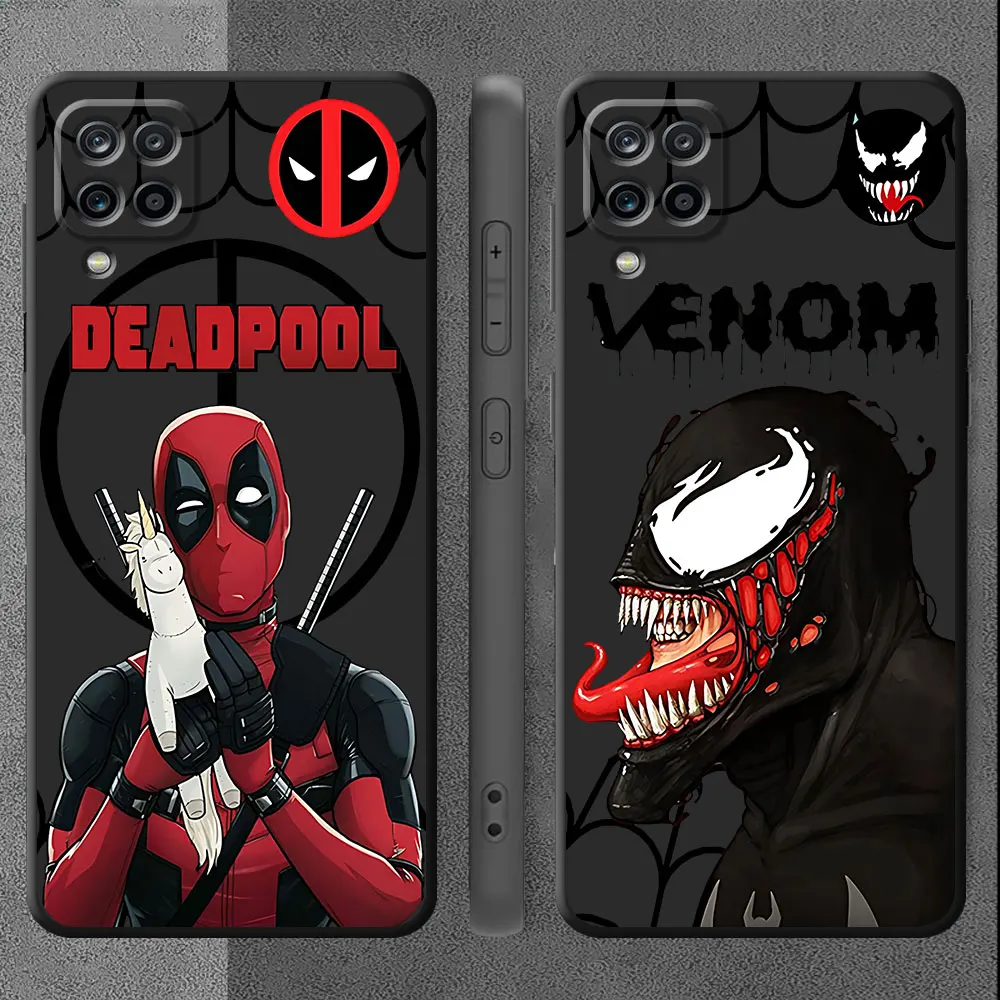 Black Soft Phone Case for Xiaomi Poco X4 GT M4 Pro 5G F1 F5 M3 X3 NFC M5 C50 C51 C61 C40 X4 Pro 5G Marvel Super hero Cool Cover