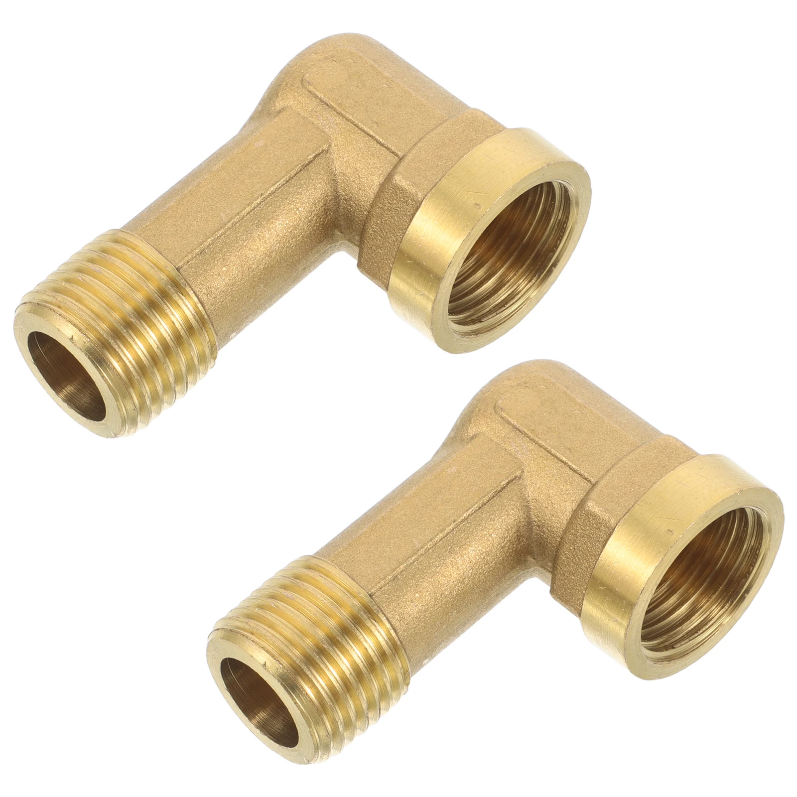 

2 Pcs Inside and outside Wire Copper Elbow Accessories Silica Gel 90 Degree Brass Pipe