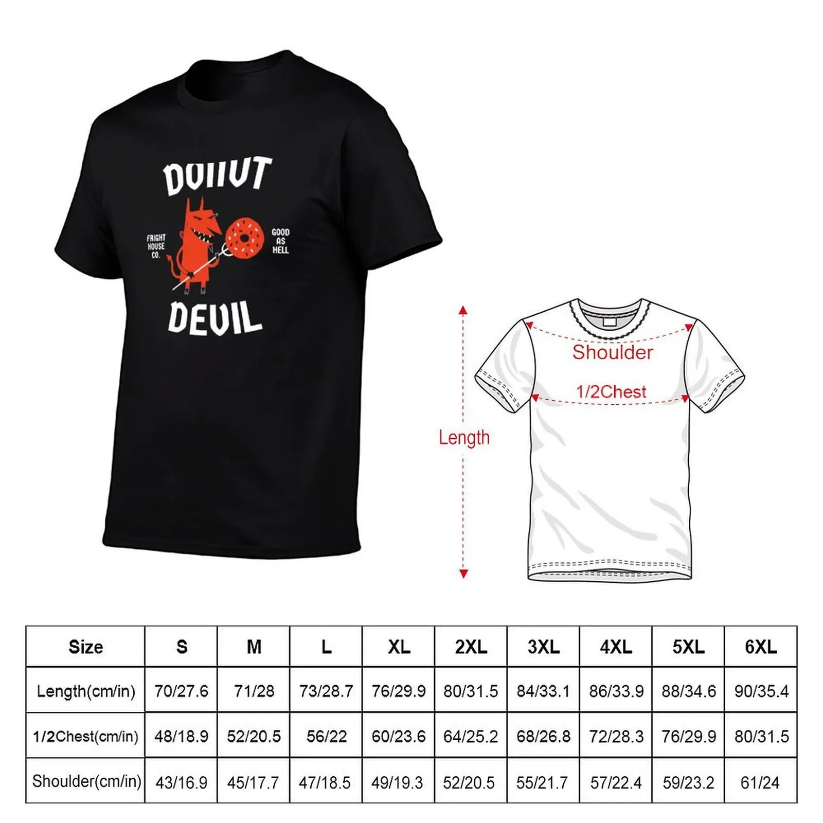 Donut Devil (Darker Apparel) T-Shirt graphic t shirt vintage anime figures funny t shirts for men