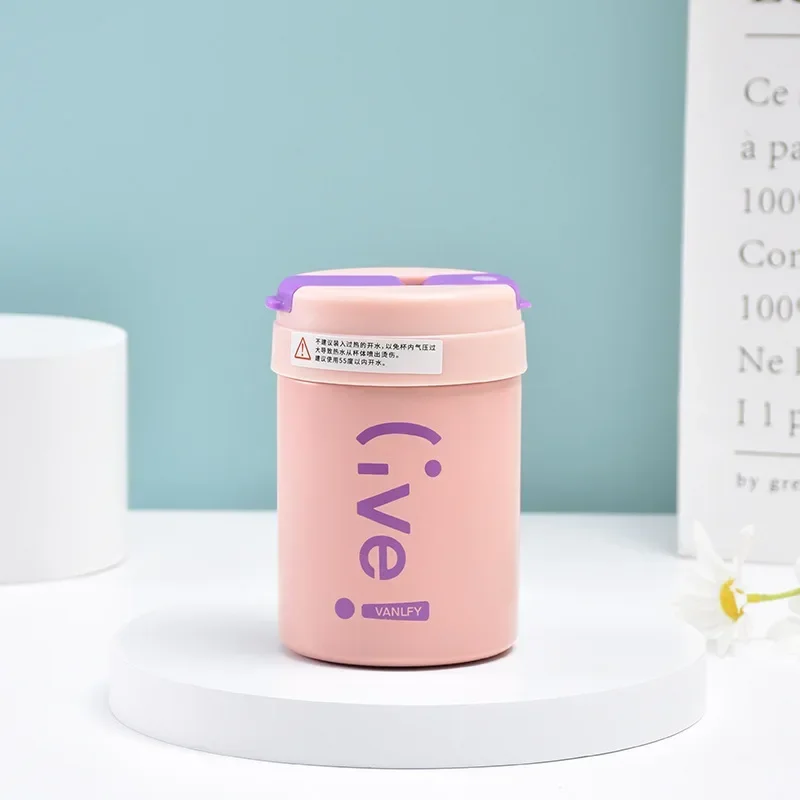 420 ml neuer High Beauty 316 Edelstahl isolierter Becher, Strohbecher, doppelter Trink-Tonton-Becher für Paare, praktischer Becher