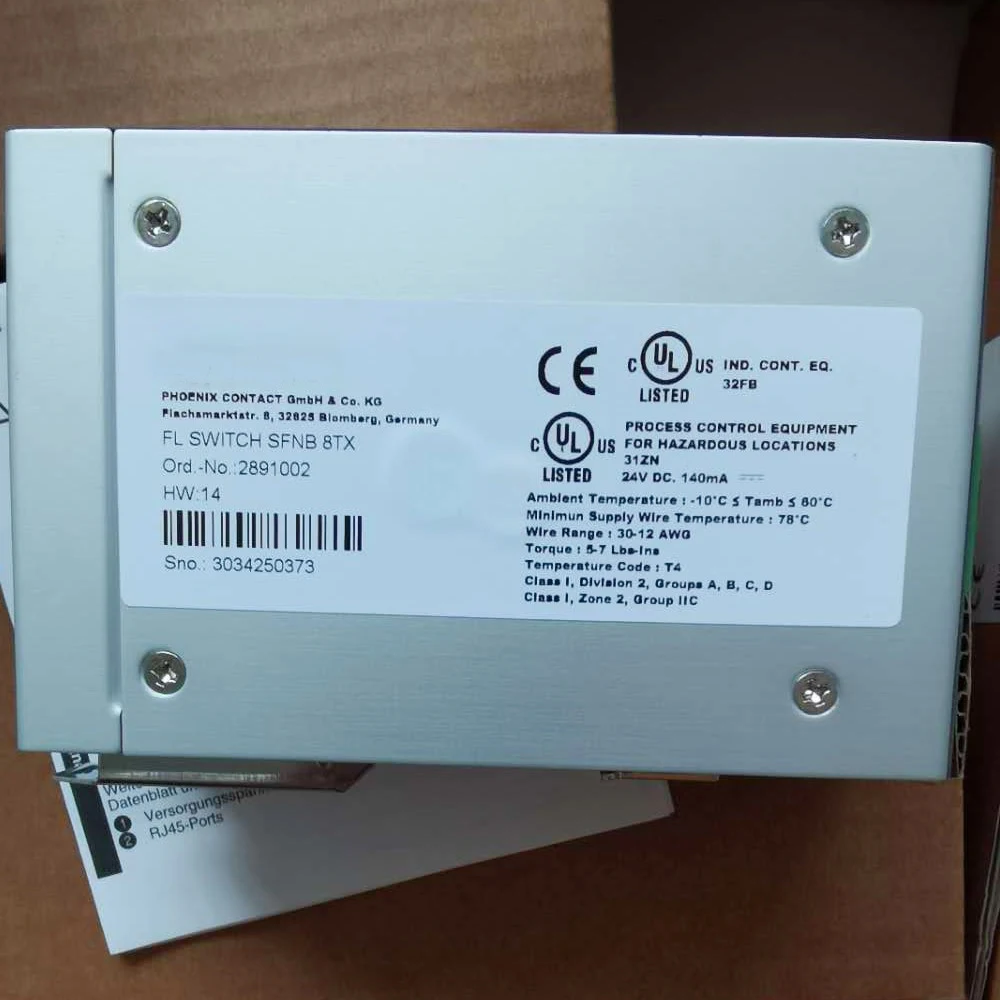 

Industrial Ethernet Switch FL SWITCH SFNB 8TX 2891002 For Phoenix