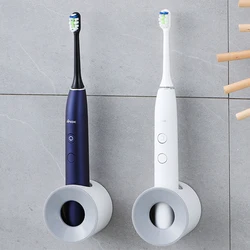 Soporte para cepillo de dientes eléctrico, estante de almacenamiento montado en la pared, organizador de cepillo de dientes adhesivo, accesorios de baño