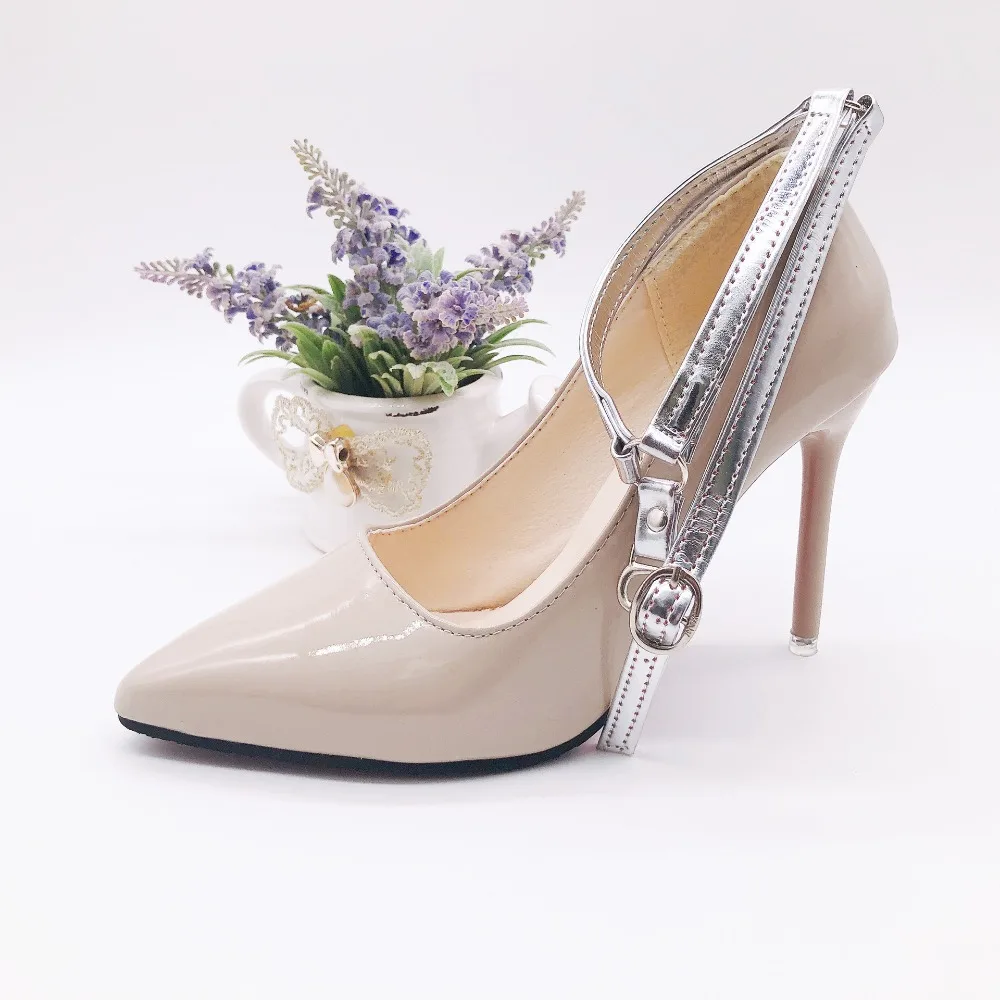 

Женские шнурки из искусственной кожи, регулируемый противоскользящий каблук, пучок шнурков, металлическая пряжка, противоскользящие шнурки