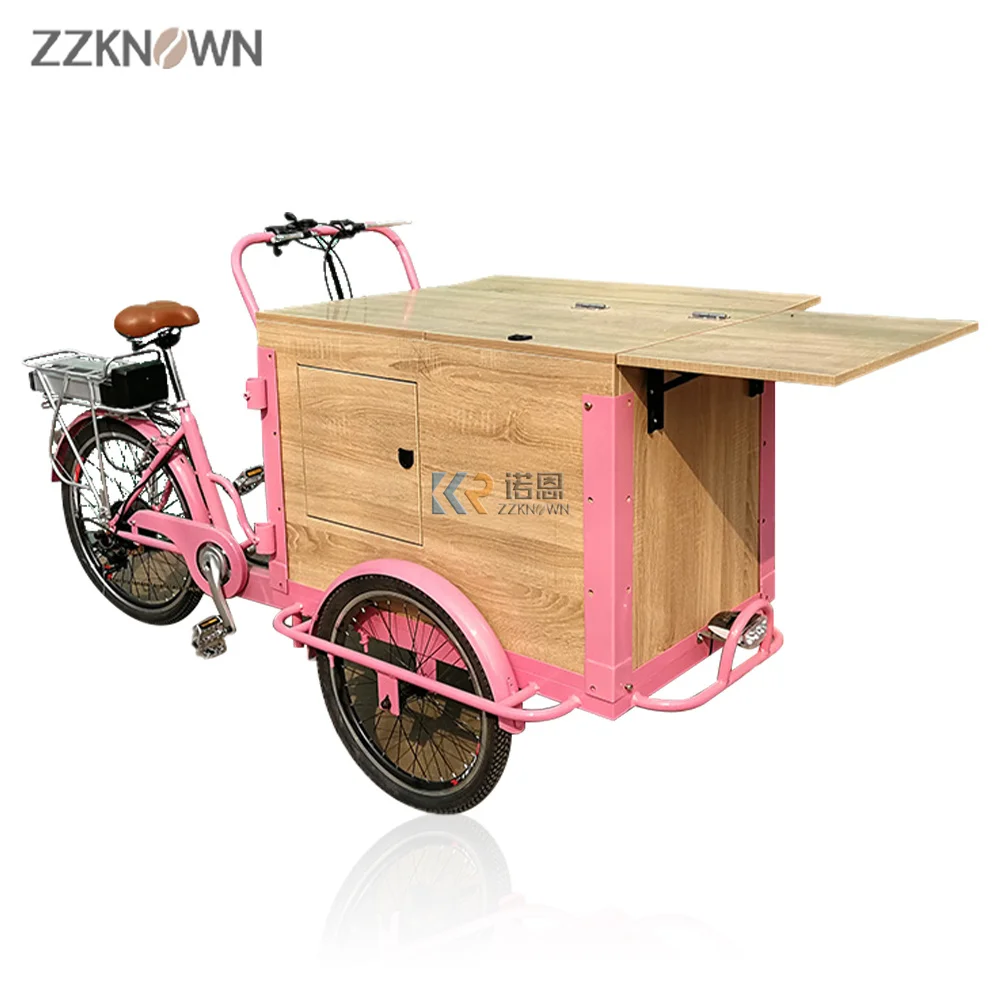 

Europe Standard Electric Ice Cream Bike Pedal Assist Popsicle Freezer Tricycle support Customization Cargo Bicycle