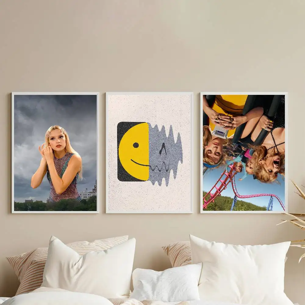 Singer A-Angele Poster Gallery Prints Self Adhesive Home Decor Decoration Wall Decals Living Room Sticker