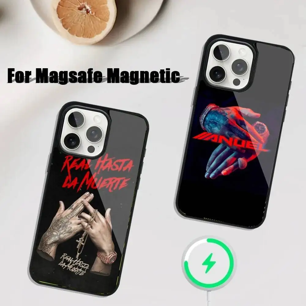 

Anuel AA Real Hasta La Muerte Phone Case For iPhone 16,15,14,13,12,11,Plus,Pro,Max Mini Magsafe Magnetic Wireless Charging