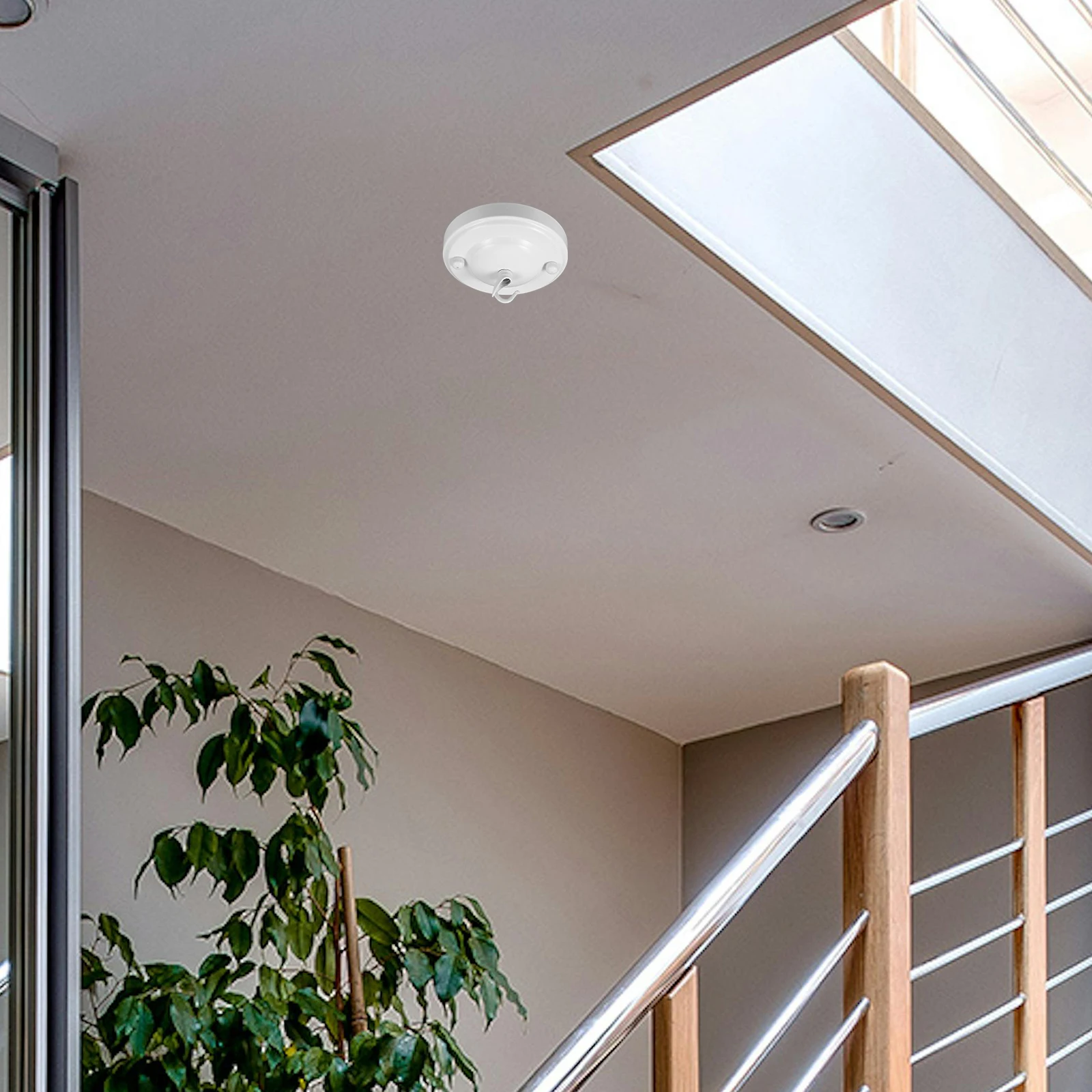 

Stylish Ceiling Hooks and Plates for Chandeliers Versatile Use in Homes Offices Commercial Spaces Light Fixture Ceiling Hook