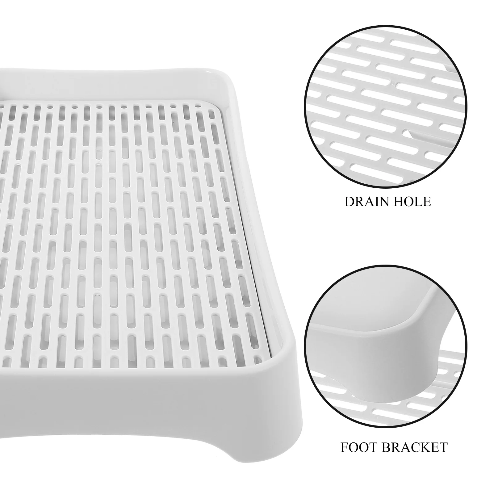 

Multi-Functional Drain Tray Slotted Drain Board Detachable Dishwasher Drying Plate Kitchen Counter Tea Tray Water Draining Pad