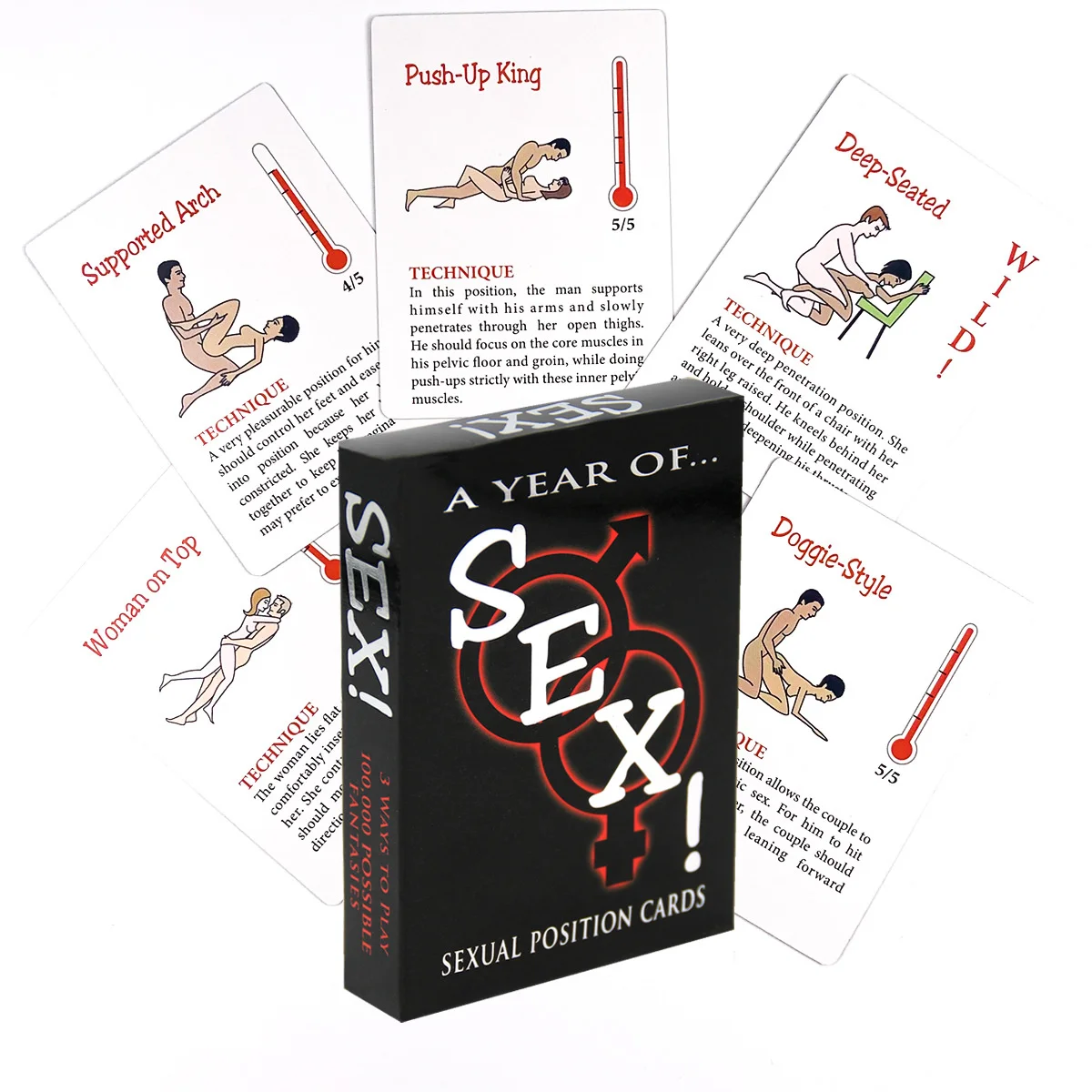 English & Spanish Sexual Position Cards Role Playing Adult Games Bedroom Commands Sex Toys For Couples 18+ Erotic Products