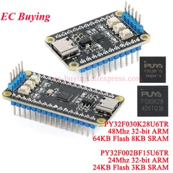 Placa de desarrollo de Chip central PY32F002BF15U6TR PY32F030K28U6TR PY32F002 48 24Mhz microcontrolador ARM de 32 bits 24KB Flash 8 3KB SRAM