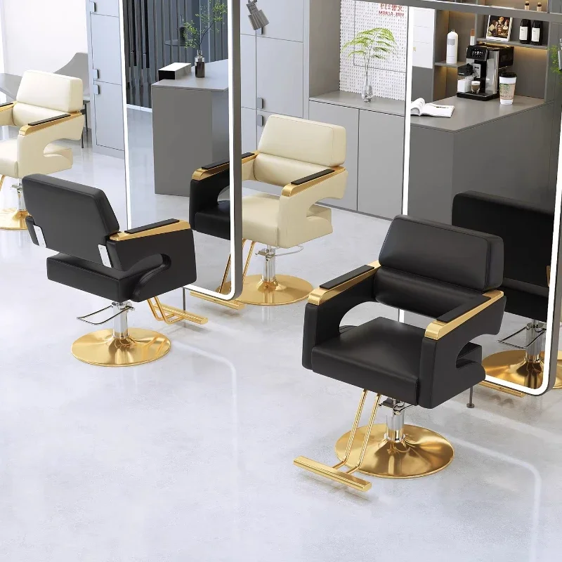 Luxury Comfortable Barber Chair Hair Salon Exclusive Modern Minimalist Salon Chair Professional Friseurstuhl Salon Furniture 2