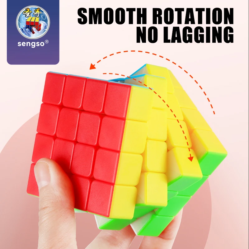 SENGSO Speed Cube 2X2 3x3 4X4 5X5 مكعب الهرم حل المشكلات دعابة الدماغ، لعبة ألغاز مطابقة الألوان التعليمية