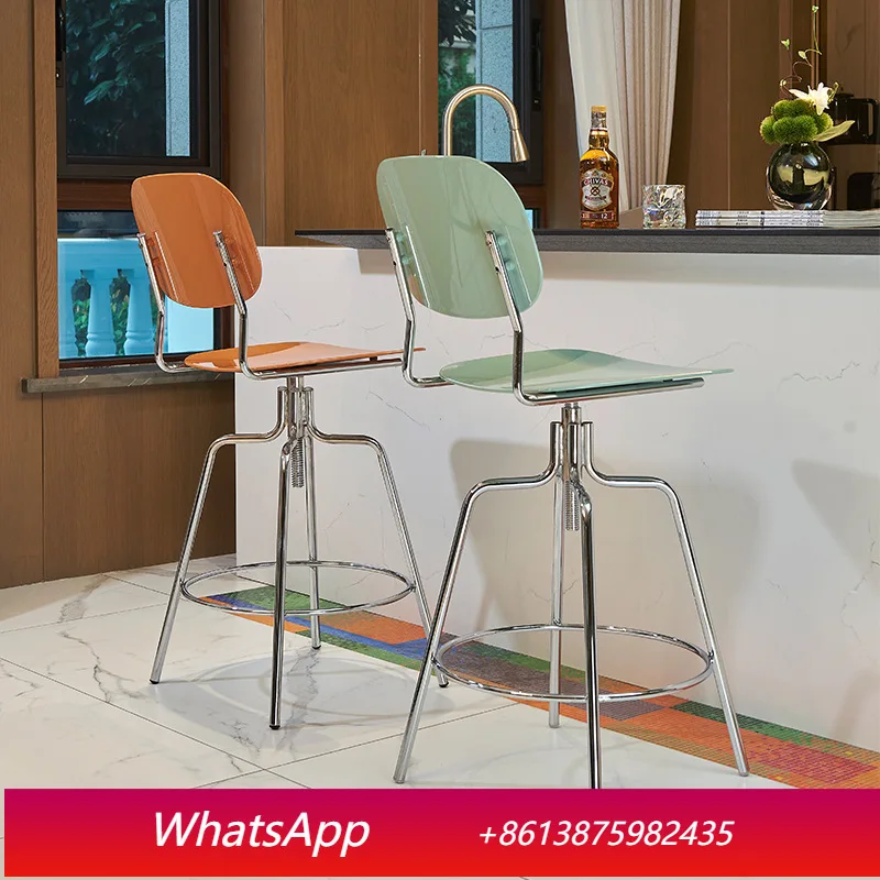 

LTT Modern Simple Home Light Luxury Chair High Foot Personality Bar Leisure Chair