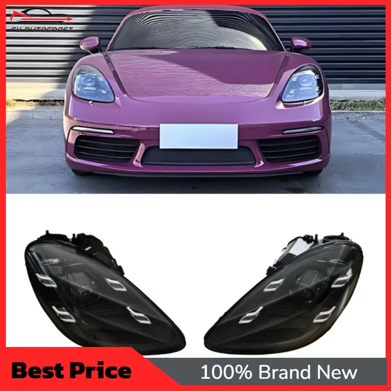 【2026】Matrix LED Headlight Assembly For Porsche Cayman/Boxster 2016-2025 718 982 Upgrade Headlamp With DRL Plug&Play